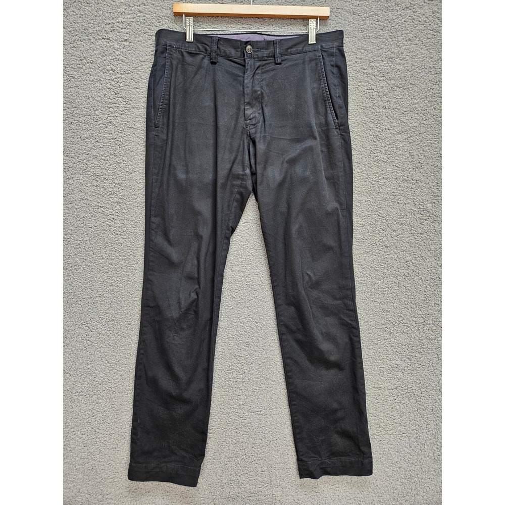 Polo Ralph Lauren Polo Chino 32x32 Black Slim Stretch Cotton Preppy Ivy Pants